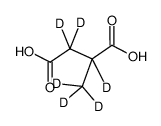 2-Methylsuccinic acid-d6 structure