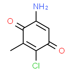 2,5-Cyclohexadiene-1,4-dione,5-amino-2-chloro-3-methyl- structure