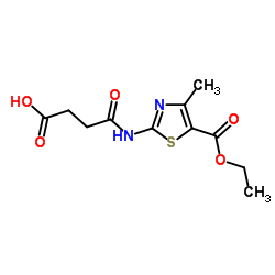 4-((5-(ETHOXYCARBONYL)-4-METHYL-1,3-THIAZOL-2-YL)AMINO)-4-OXOBUTANOIC ACID Structure