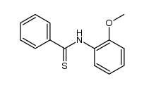 N-(2-methoxyphenyl)thiobenzamide结构式