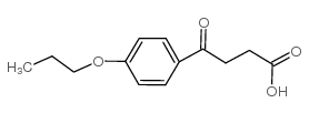 4-氧代-4-(4-丙氧苯基)丁酸结构式