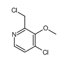 4-chloro-2-(chloromethyl)-3-methoxypyridine结构式