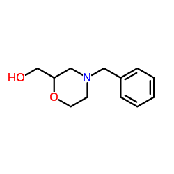 (4-Benzyl-2-morpholinyl)methanol Structure