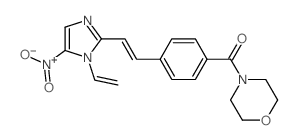 Methanone,[4-[2-(1-ethenyl-5-nitro-1H-imidazol-2-yl)ethenyl]phenyl]-4-morpholinyl- picture