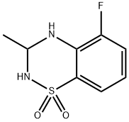 5-氟-3-甲基-3,4-二氢-2H-苯并[E][1,2,4]噻二嗪1,1-二氧化物结构式