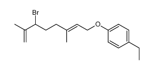 1-(4'-Ethyl)phenoxy-3,7-dimethyl-6-bromo-2,7-octadien Structure