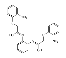 2-(2-aminophenyl)sulfanyl-N-[2-[[2-(2-aminophenyl)sulfanylacetyl]amino]phenyl]acetamide Structure