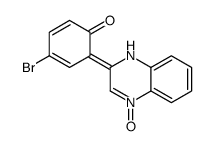 4-bromo-6-(4-oxido-1H-quinoxalin-4-ium-2-ylidene)cyclohexa-2,4-dien-1-one结构式