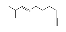 N-hex-5-ynyl-2-methylpropan-1-imine Structure