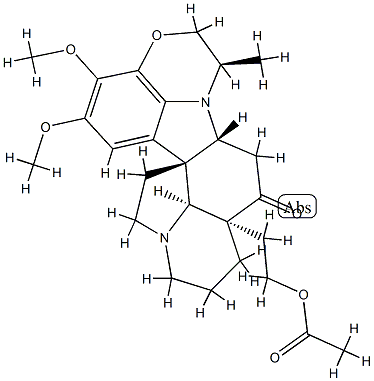 25-Acetyl-15,16-dimethoxy-22α-methyl-4,25-secoobscurinervan-4-one structure