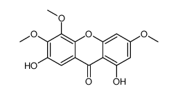 1,7-dihydroxy-3,5,6-trimethoxyxanthen-9-one结构式