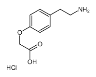 2-(4-(2-AMINOETHYL)PHENOXY)ACETIC ACID HYDROCHLORIDE Structure