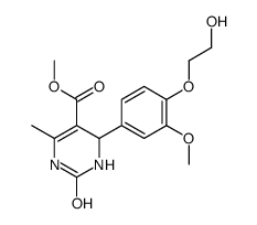 methyl 4-[4-(2-hydroxyethoxy)-3-methoxyphenyl]-6-methyl-2-oxo-3,4-dihydro-1H-pyrimidine-5-carboxylate Structure