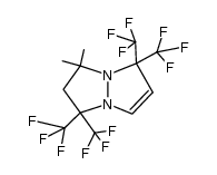 3,3-dimethyl-1,1,5,5-tetrakis-trifluoromethyl-2,3-dihydro-1H,5H-pyrazolo[1,2-a]pyrazole Structure