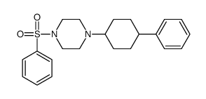 1-(benzenesulfonyl)-4-(4-phenylcyclohexyl)piperazine Structure