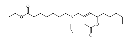 ethyl 7-[4-acetyloxynon-2-enyl(cyano)amino]heptanoate Structure