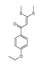 1-(4-ethoxyphenyl)-3,3-bis(methylsulfanyl)prop-2-en-1-one结构式