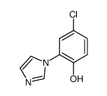 4-chloro-2-imidazol-1-ylphenol Structure