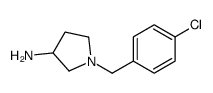 1-[(4-chlorophenyl)methyl]pyrrolidin-3-amine结构式