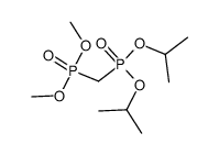 dimethyl ((bis(1-methylethoxy)phosphinyl)methyl)phosphonate Structure