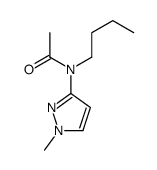 N-butyl-N-(1-methylpyrazol-3-yl)acetamide Structure