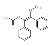 Benzenemethanol, a-(methoxyphenylmethylene)-,1-acetate结构式