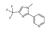 3-[1-甲基-4-(三氟甲基)-1h咪唑-吡啶结构式