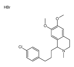 1-[3-(4-chlorophenyl)propyl]-6,7-dimethoxy-2-methyl-1,2,3,4-tetrahydroisoquinolin-2-ium,bromide Structure