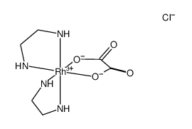 [cis-bis(ethylenediamine)oxalatorhodium(III)] chloride结构式