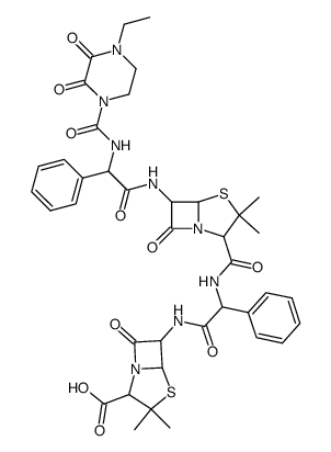 N-哌拉西林基氨苄西林结构式