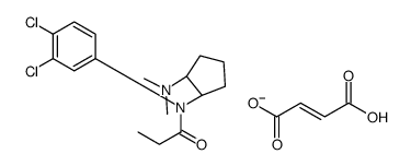 N-(3,4-dichlorophenyl)-N-[(1R,2R)-2-(dimethylamino)cyclopentyl]propanamide,(Z)-4-hydroxy-4-oxobut-2-enoate Structure