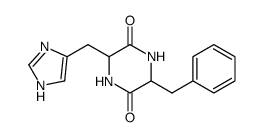 3-Benzyl-6-(4-imidazolylmethyl)-2,5-piperazinedione结构式