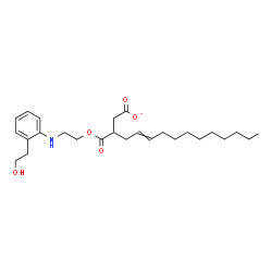 1-[2-[(2-hydroxyethyl)anilino]ethyl] hydrogen 2-dodecenylsuccinate Structure