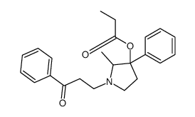 1-(2-Benzoylethyl)-2-methyl-3-phenylpyrrolidin-3-ol propionate结构式