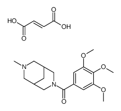 (Z)-4-hydroxy-4-oxobut-2-enoate,(7-methyl-3-aza-7-azoniabicyclo[3.3.1]nonan-3-yl)-(3,4,5-trimethoxyphenyl)methanone结构式