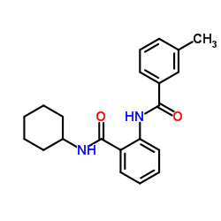 N-Cyclohexyl-2-[(3-methylbenzoyl)amino]benzamide结构式