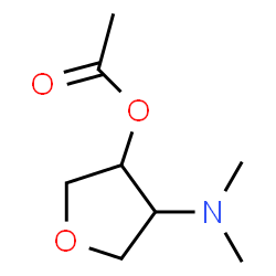 3-Furanol,4-(dimethylamino)tetrahydro-,acetate(ester)(9CI) Structure