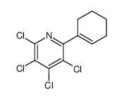 1-(tetrachloro-2-pyridyl)cyclohexene Structure