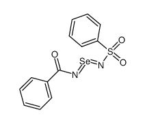 N-phenylsulfonyl-N'-benzoylselenium diimide结构式