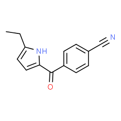 Benzonitrile, 4-[(5-ethyl-1H-pyrrol-2-yl)carbonyl]- (9CI) Structure