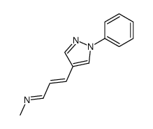 1-phenyl-4-(3-methyliminopropenyl)pyrazole structure