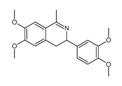 3-(3,4-dimethoxyphenyl)-6,7-dimethoxy-1-methyl-3,4-dihydroisoquinoline Structure