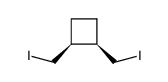 cis-1,2-Bis(iodomethyl)cyclobutane Structure