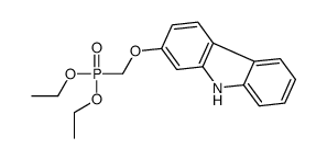 2-(diethoxyphosphorylmethoxy)-9H-carbazole结构式