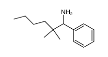 2,2-dimethyl-1-phenyl-hexylamine结构式