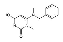 6-[benzyl(methyl)amino]-1-methylpyrimidine-2,4-dione结构式