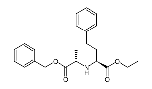 Benzyl (2S)-2-[N-[(1S)-1-(Ethoxycarbonyl)-3-phenylpropyl]amino]propionate Structure