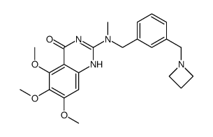 2-[(3-azetidin-1-ylmethyl-benzyl)-methyl-amino]-5,6,7-trimethoxy-1H-quinazolin-4-one Structure