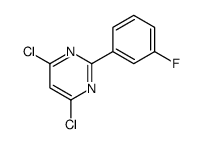 4,6-dichloro-2-(3-fluorophenyl)pyrimidine结构式