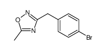 1,2,4-Oxadiazole, 3-[(4-bromophenyl)methyl]-5-methyl Structure